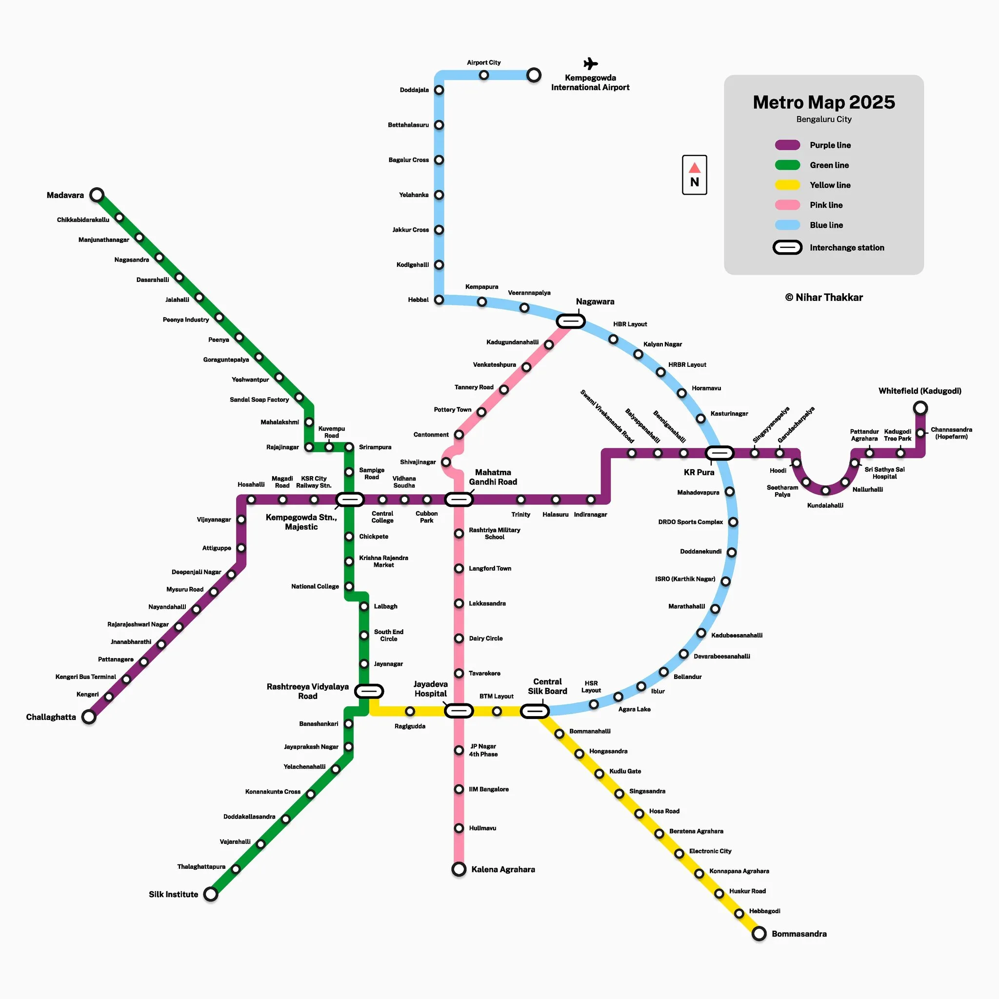 Proposed and upcoming Namma Metro expansion corridors in East Bangalore