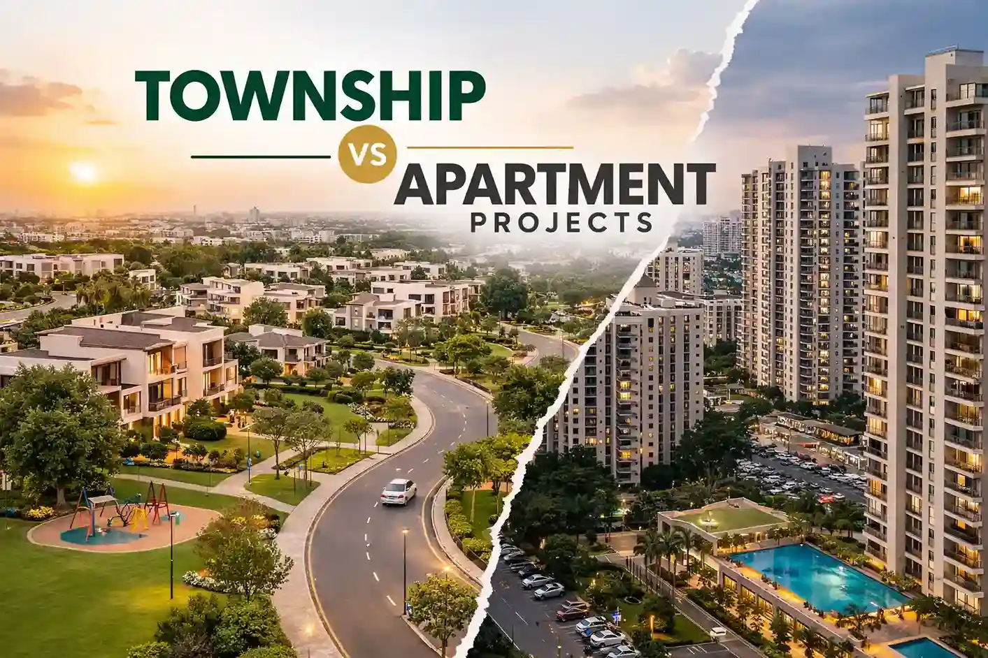 township vs apartment projects east bangalore