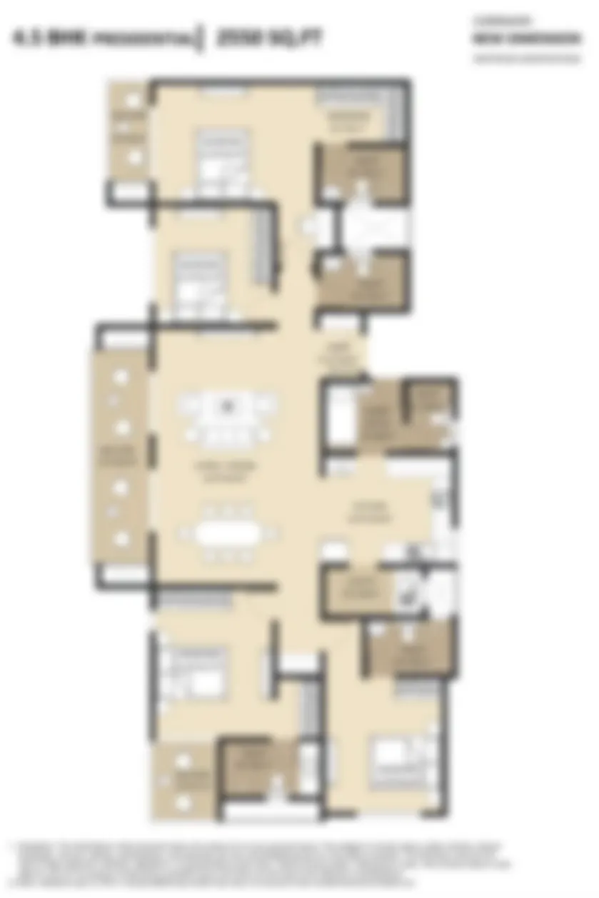 Abhee City Urban Glenn Floor Plans 4.5 BHK