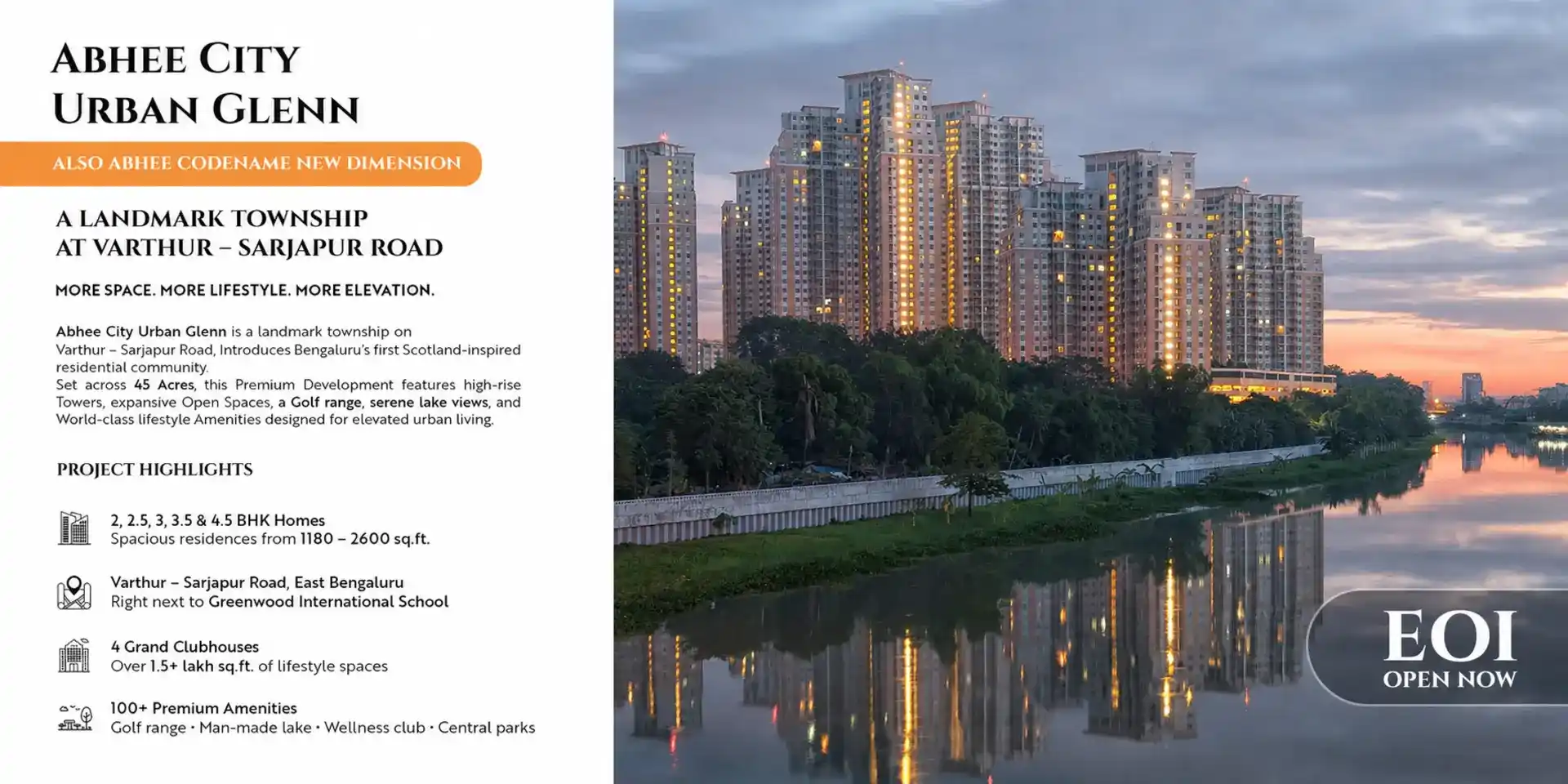 Abhee City Urban Glenn Phase 1 Varthur Sarjapur Road in Bangalore